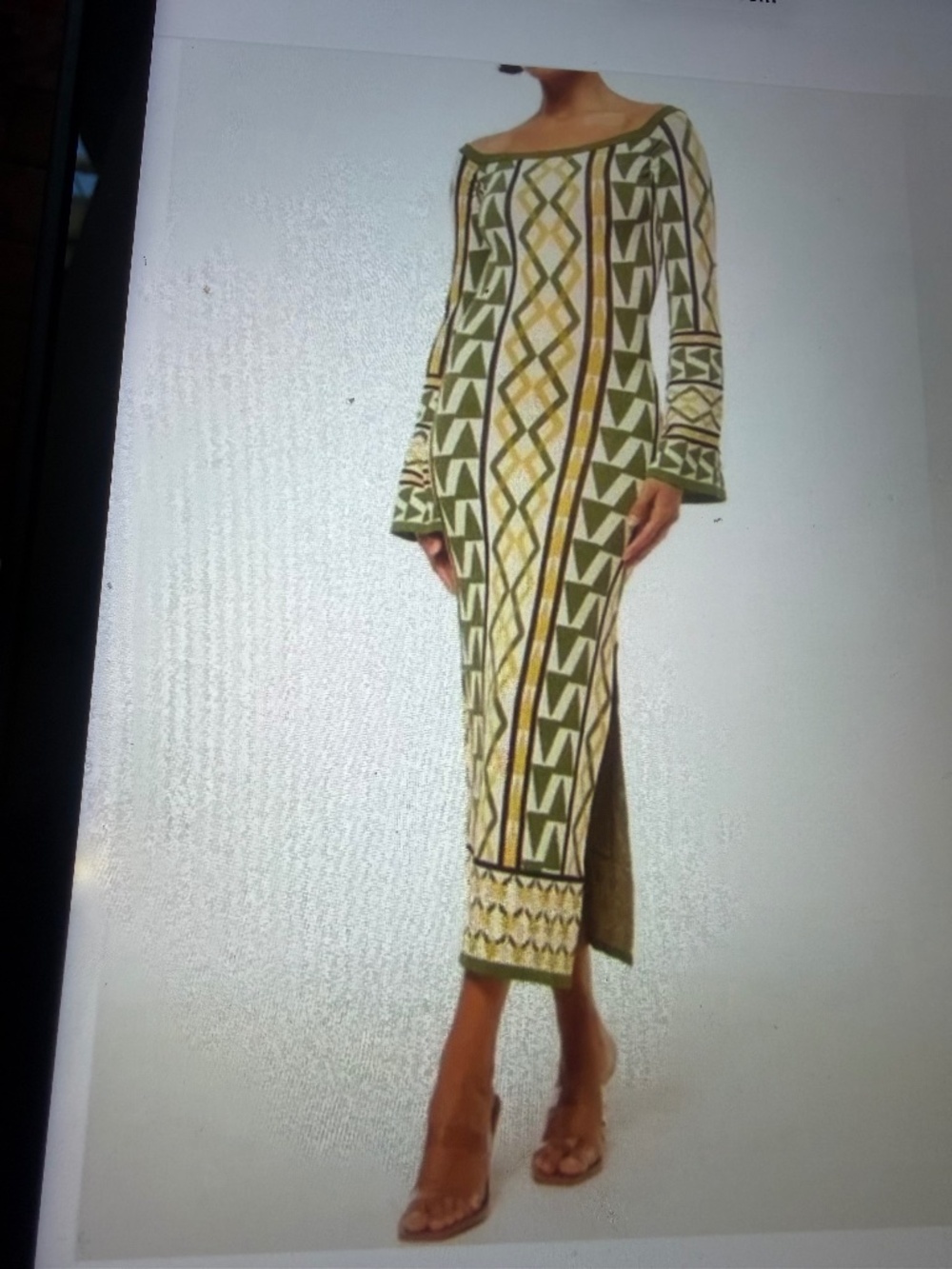 NWT MISA OF LOS ANGELES GEOMETRIC KNIT DRESS small